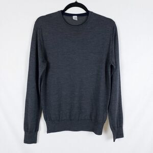 Eleventy Mens Sweater Gray Size Small Crewneck Wool Silk Casual Everyday